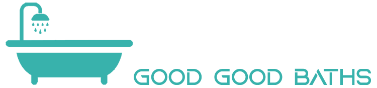 A blue and black logo with the words good good bats
